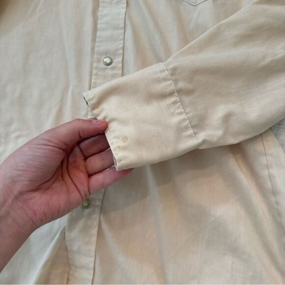 Vintage 70s H Bar C Ranchwear Western Shirt Sz M/L? Pearl Snap Up Floral - Picture 10 of 12